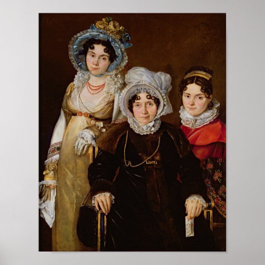 Portret van Madame de Tboos Poster (Voorkant)