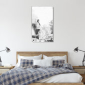 Portret van Madame du Deffand, 1760 Canvas Afdruk (Insitu (Slaapkamer))