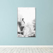 Portret van Madame du Deffand, 1760 Canvas Afdruk (Insitu (Houten vloer))