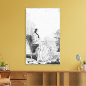 Portret van Madame du Deffand, 1760 Canvas Afdruk (Insitu (Woonkamer))
