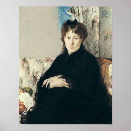 Portret van Madame Edma Pontillon 1871 Poster (Voorkant)