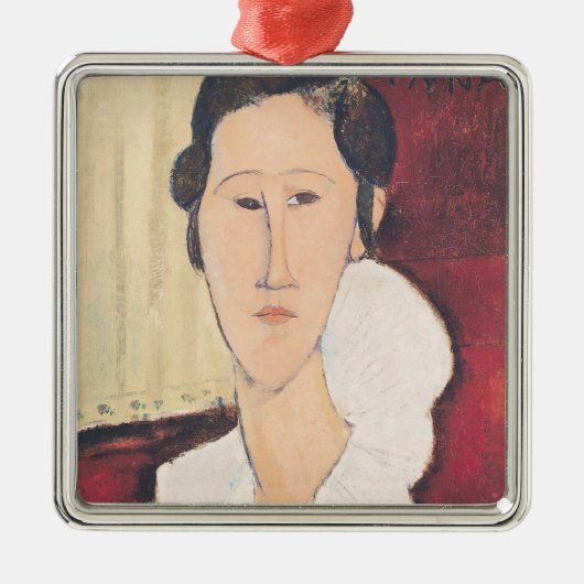 Portret van Madame Hanka Zborowska, 1917 Metalen Ornament (Voorkant)