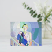 Portret van Madame Heim door Robert Delaunay Briefkaart (Staand voorkant)