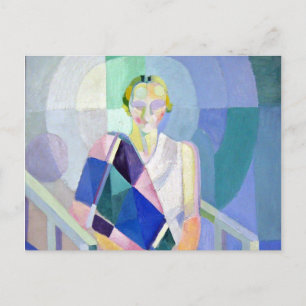Portret van Madame Heim door Robert Delaunay Briefkaart
