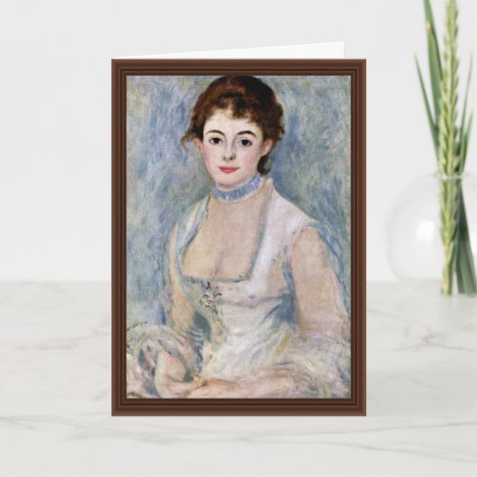 Portret van Madame Henriot door Pierre-Auguste Kaart (Voorkant)