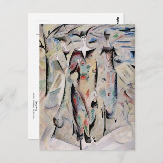 Portret van Madame Holder Alice Bailly Briefkaart (Voorkant / Achterkant)