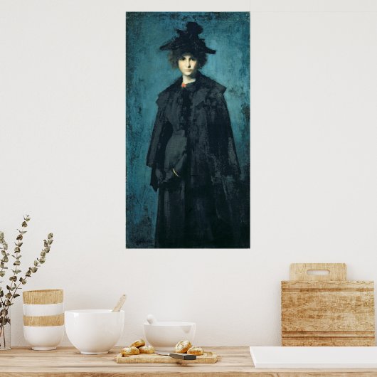 Portret van Madame Laura Leroux Poster (Keuken)