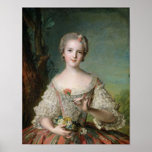 Portret van Madame Louise de France Poster (Voorkant)