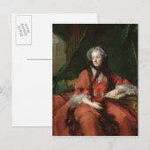 Portret van Madame Maria Leszczynska 1748 Briefkaart (Voorkant / Achterkant)