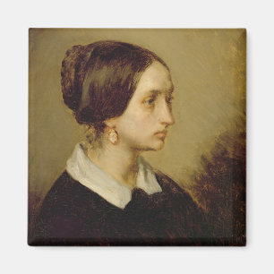Portret van Madame Ono, 1844 Magneet