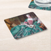 Portret van Madame Pompadour, Boucher, 1756 Kartonnen Onderzetters (Schuin)