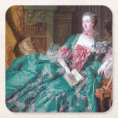 Portret van Madame Pompadour, Boucher, 1756 Kartonnen Onderzetters (Voorkant)
