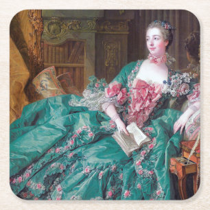 Portret van Madame Pompadour, Boucher, 1756 Kartonnen Onderzetters