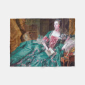 Portret van Madame Pompadour, Boucher Fleece Deken (Voorkant (Horizontaal))