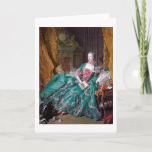 Portret van Madame Pompadour, Boucher Kaart