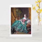 Portret van Madame Pompadour, Boucher Kaart (Gele Bloem)