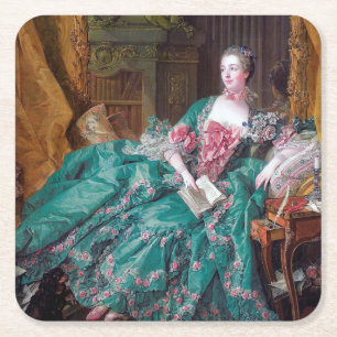 Portret van Madame Pompadour, Boucher Kartonnen Onderzetters