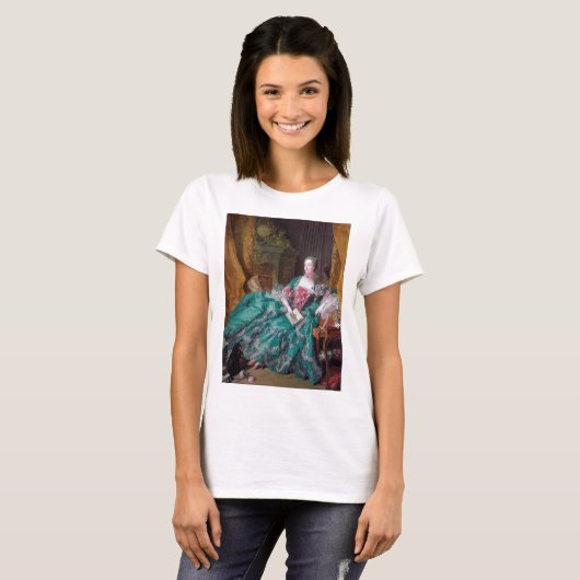 Portret van Madame Pompadour, Boucher T-shirt (Voorkant volledig)