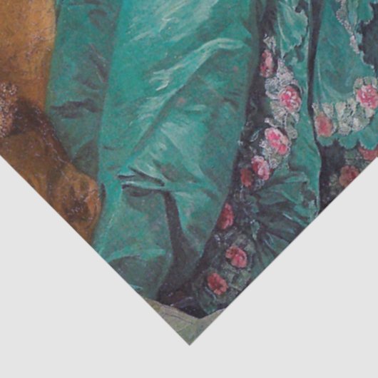 Portret van Madame Pompadour, Boucher Tissuepapier (Detail)