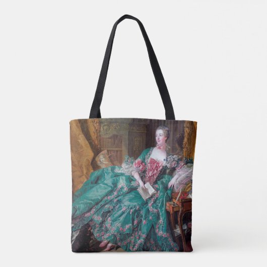 Portret van Madame Pompadour, Boucher Tote Bag (Achterkant)