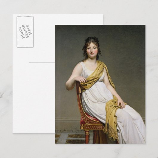 Portret van Madame Raymond de Verninac 1798-99 Briefkaart (Voorkant / Achterkant)