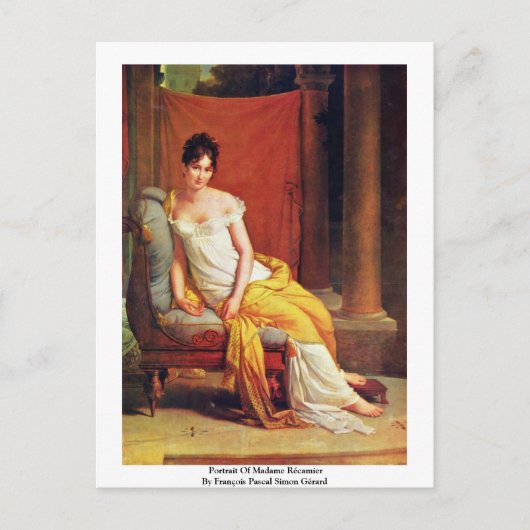 Portret van Madame Récamier Briefkaart (Voorkant)