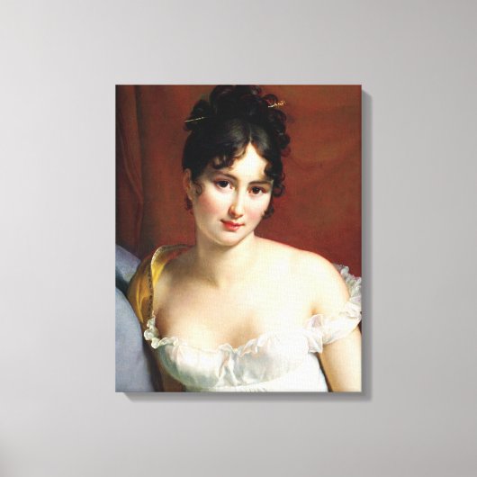 Portret van Madame Recamier Canvas Afdruk (Voorkant)