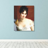 Portret van Madame Recamier Canvas Afdruk (Insitu (Houten vloer))
