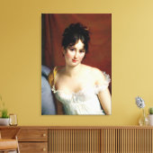 Portret van Madame Recamier Canvas Afdruk (Insitu (Woonkamer))