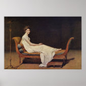 Portret van Madame Recamier door Jacques-Louis Dav Poster (Voorkant)