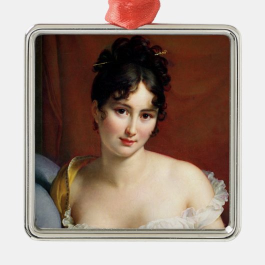 Portret van Madame Recamier Metalen Ornament (Voorkant)