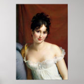 Portret van Madame Recamier Poster (Voorkant)