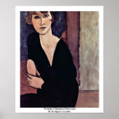 Portret van Madame Reynouard door Modigliani Amede Poster (Voorkant)