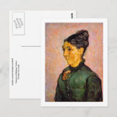 Portret van Madame Trabuc, Van Gogh Fine Art Briefkaart (Voorkant / Achterkant)