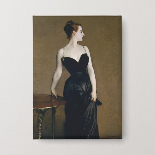 Portret van Madame X door John Singer Sargent Button (Voorkant)