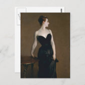 Portret van Madame X van John Singer Sargent, 1884 Briefkaart (Voorkant / Achterkant)
