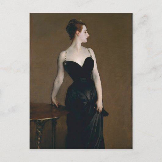 Portret van Madame X van John Singer Sargent, 1884 Briefkaart (Voorkant)