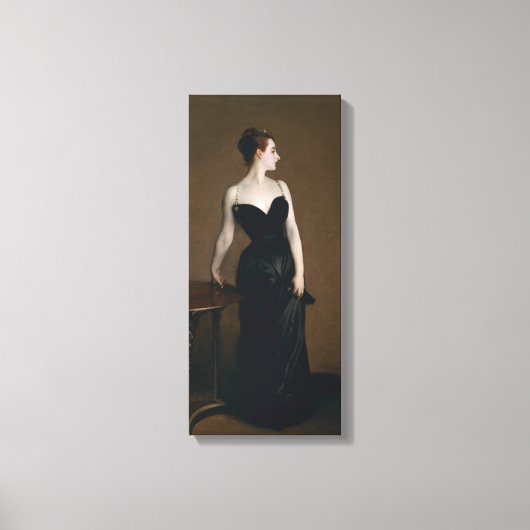 Portret van Madame X van John Singer Sargent, 1884 Canvas Afdruk (Voorkant)