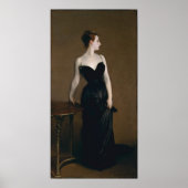 Portret van Madame X van John Singer Sargent, 1884 Poster (Voorkant)