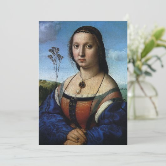 Portret van Maddalena Doni door Raphael Sanzio (Staand voorkant)