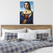 Portret van Maddalena Doni door Raphael Sanzio Canvas Afdruk (Insitu (Slaapkamer))