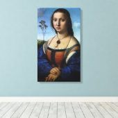 Portret van Maddalena Doni door Raphael Sanzio Canvas Afdruk (Insitu (Houten vloer))