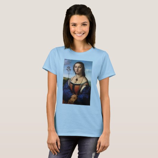 Portret van Maddalena Doni door Raphael Sanzio T-shirt (Voorkant volledig)