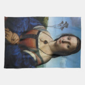 Portret van Maddalena Doni door Raphael Sanzio Theedoek (Horizontaal)