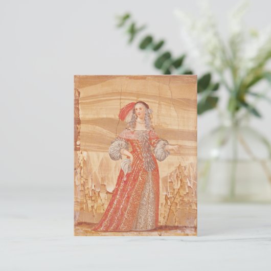 Portret van Madeleine Bejart in de rol van Briefkaart (Staand voorkant)