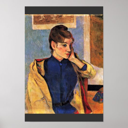 Portret van Madeleine Bernard door Gauguin Paul Poster (Voorkant)