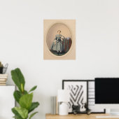 Portret van Madeleine de Malaret Poster (Thuiskantoor)