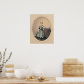 Portret van Madeleine de Malaret Poster (Keuken)