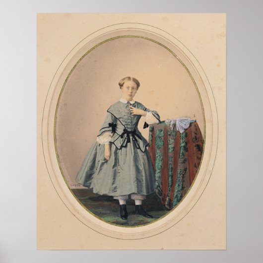 Portret van Madeleine de Malaret Poster (Voorkant)