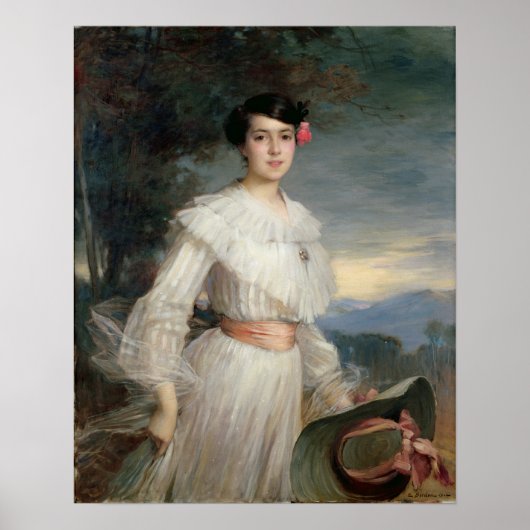 Portret van Madeleine Reclus, 1902 Poster (Voorkant)